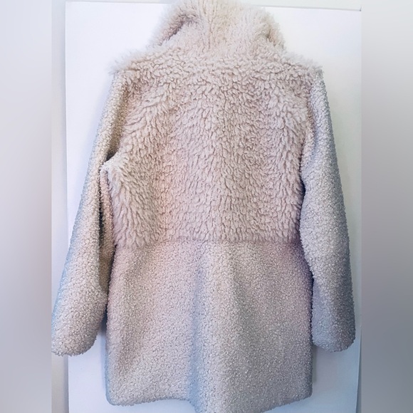 BCBG GENERATION Cream Sherpa Coat L - Picture 4 of 5